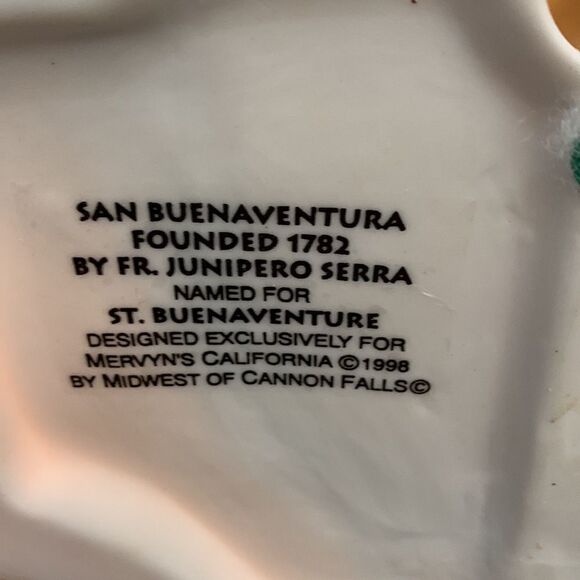 Mervyns California Mission San Buenaventura 1998 Vintage Lighted Christmas - Picture 7 of 13